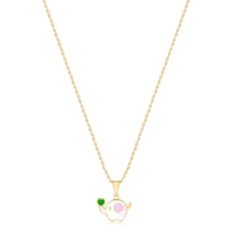 Gargantilha Infantil Elefante Folheada a Ouro 18k