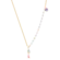 Gargantilha Com Pérolas e Pedras Coloridas Folheada a Ouro 18k