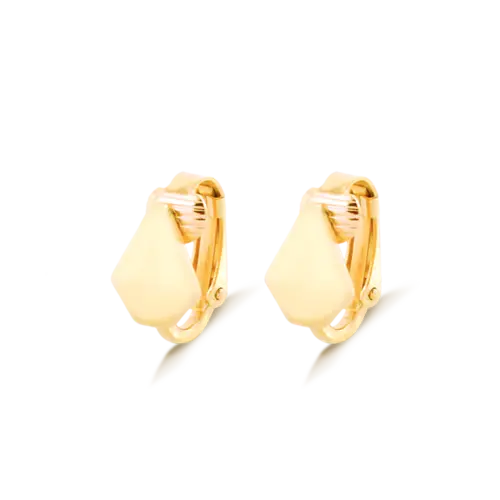 Brinco Pressão Triangular Liso Folheado a Ouro 18k