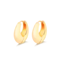 Argola Click Lisa Grande Folheado a Ouro 18k