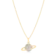 Pingente Saturno Cravejado Folheado a Ouro 18k