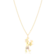 Pingente Pet Menino Com Cão Folheado a Ouro 18k