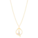 Pingente Gatinho Com Zircônia em Gota e Ponto de Luz Folheado a Ouro 18k