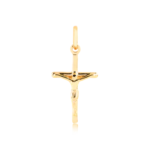 Pingente Crucifixo Folheado a Ouro 18k