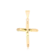 Pingente Crucifixo Com Pedras de Zircônias Folheado a Ouro 18k