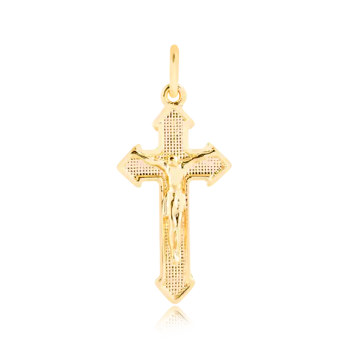 Pingente Crucifixo Folheado a Ouro 18k