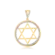 Pingente Estrela de Davi Com Zircônias Folheado a Ouro 18k