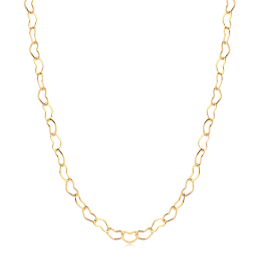 Corrente Corações Folheada a Ouro 18K