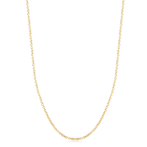 Corrente Elo Português 2mm Folheado a Ouro 18k