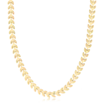 Gargantilha Choker Folhinhas Folheada a Ouro 18k