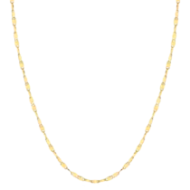 Corrente Mini Piastrini Folheada a Ouro 18k