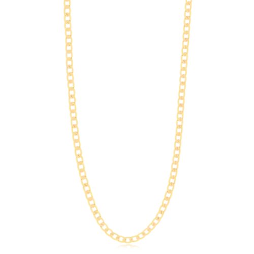 Corrente Elo Grumet Largo Folheada a Ouro 18k