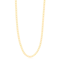 Corrente Elo Grumet Largo Folheada a Ouro 18k