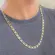 Corrente Elos Achatados Folheada a Ouro 18k
