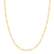 Corrente Figaro 4mm Folheada a Ouro 18k