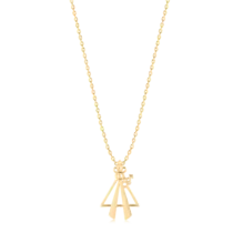 Gargantilha Nossa Senhora de Nazaré Folheada a Ouro 18k