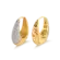 Argola Cravejada Zircônias Folheada a Ouro 18K