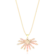 Pingente Gota Com Pedras de Zircônias Folheada a Ouro 18k