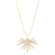 Pingente Gota Com Pedras de Zircônias Folheada a Ouro 18k