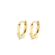 Argola Click Bambu 10mm Folheada a Ouro 18k