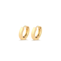 Argola Click Reto 10mm Folheada a Ouro 18K