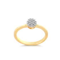 Anel Redondo Cravejado Folheado a Ouro 18k