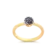Anel Redondo Cravejado Folheado a Ouro 18k