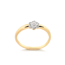 Anel Chuveirinho Com Zircônia Folheado a Ouro 18k