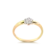 Anel Chuveirinho Com Zircônia Folheado a Ouro 18k