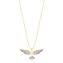 Pingente Espírito Santo Com Zircônias Folheado a Ouro 18k