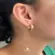Argola Lisa 18mm Folheada a Ouro 18k