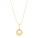 Pingente Gratidão Coração Com Zircônias Folheado a Ouro 18k