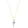 Pingente Fé Com Zircônia Folheado a Ouro 18k