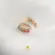 Brinco Piercing Zircônia Colorida Folheado a Ouro 18k