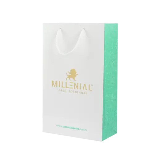 Sacola Millenial de Papel 15x24x7,5 cm