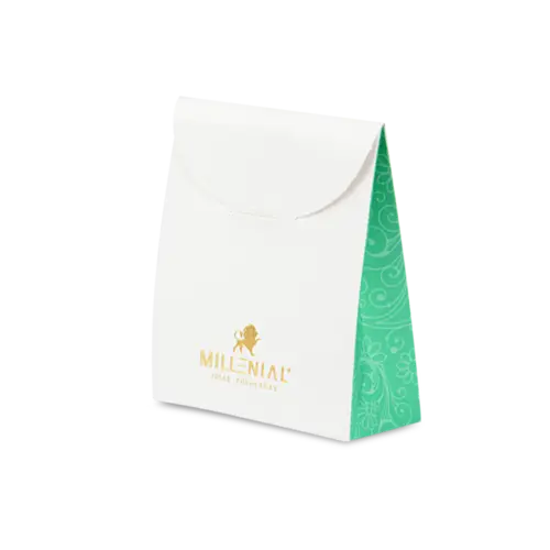 Bolsinha Luxo Gofrado P/ Montar 8x9x3 cm