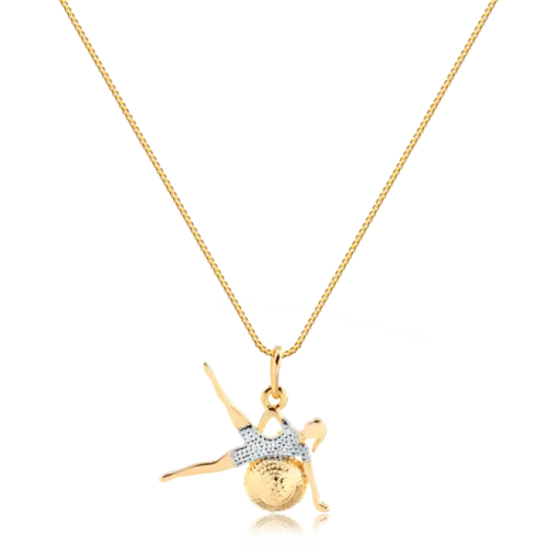 Pingente Fit Ball Folheado a Ouro 18K