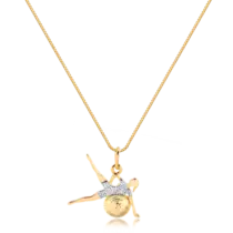 Pingente Fit Ball Folheado a Ouro 18K