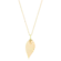 Gargantilha Folha Folheada a Ouro 18k