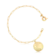 Pulseira Cartier Com São Bento 20mm Fecho Bóia Folheada a Ouro 18k