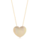 Gargantilha Coração 36x31mm Cravejada Com Zircônia Folheada a Ouro 18k