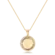 Pingente S. Miguel Arcanjo 30mm Zircônia Lateral Folheado a Ouro 18K
