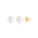 Brinco Pérola 6mm Folheado a Ouro 18k