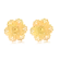 Brinco Flor Folheado a Ouro 18k