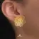 Brinco Flor Folheado a Ouro 18k