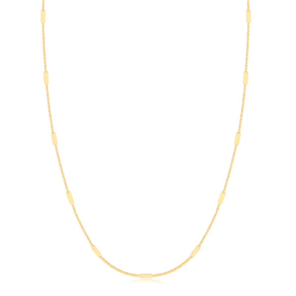 Corrente Veneziana Palito Folheada a Ouro 18k