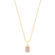 Gargantilha Retangular Cristal Com Pedras de Zircônia Folheada a Ouro 18k