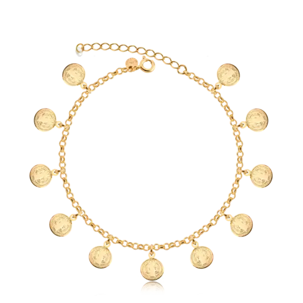 Pulseira São Bento Folheada a Ouro 18k
