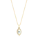 Pingente Olho Grego Cravejado com Zircônia Folheado a Ouro 18k