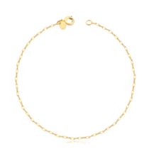 Tornozeleira Lisa Folheada a Ouro 18K